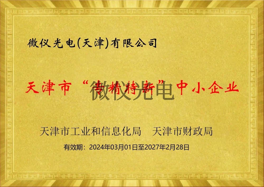 天津市“專精特新”中小企業(yè)